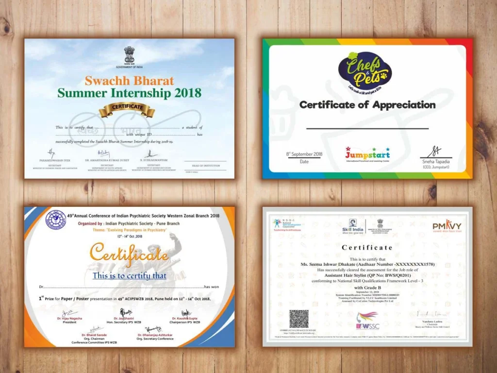 Certificate Printing Crewe