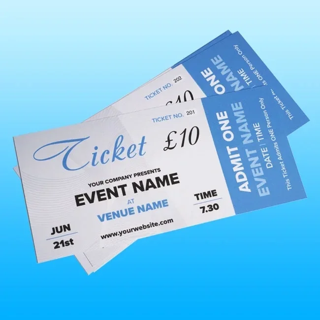 Tickets Printing Crewe