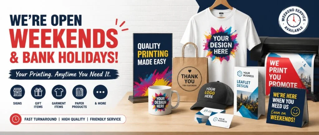 Weekend Printing Service Crewe